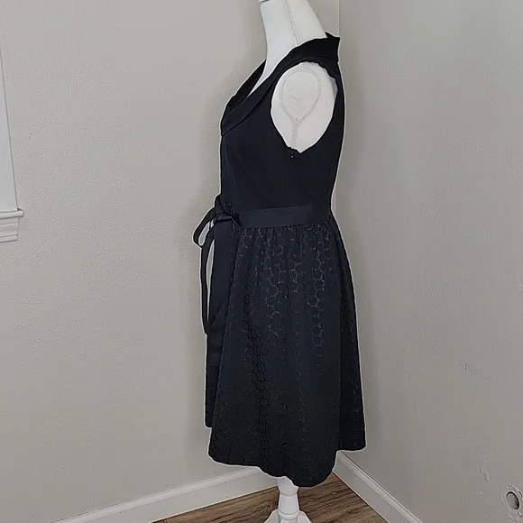 Wendy Katlen Black Metallic Sleeveless Dress - Picture 2 of 14